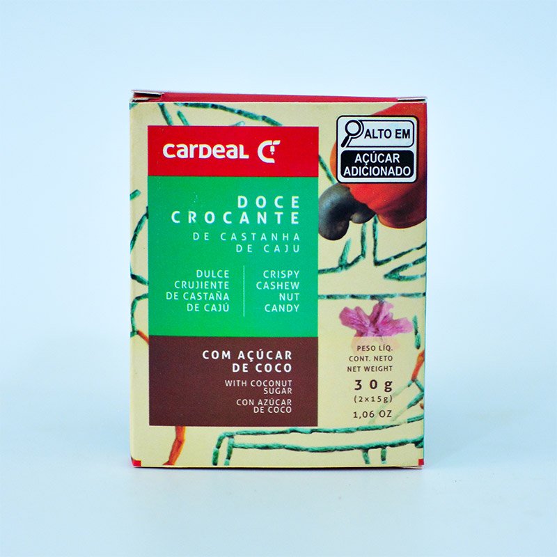 Doce Crocante de Castanha de Caju com Açúcar de Coco - Cardeal